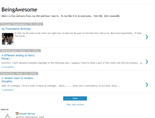 Tablet Screenshot of beingmebeingawesome.blogspot.com