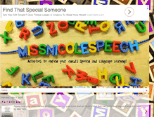 Tablet Screenshot of missnicolespeech.blogspot.com