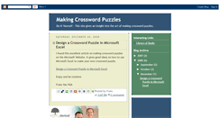 Desktop Screenshot of makingcrosswordpuzzles.blogspot.com