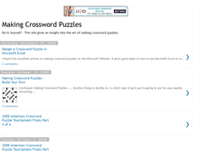 Tablet Screenshot of makingcrosswordpuzzles.blogspot.com