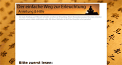 Desktop Screenshot of anleitungen-zur-erleuchtung.blogspot.com