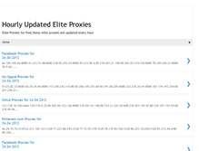 Tablet Screenshot of hourlyupdatedeliteproxies.blogspot.com