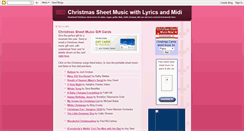 Desktop Screenshot of christmas-sheet-music.blogspot.com