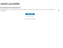 Tablet Screenshot of magno-alejandro.blogspot.com