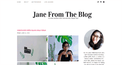 Desktop Screenshot of janefromtheblog.blogspot.com