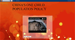 Desktop Screenshot of chinasonechildpopulationpolicy.blogspot.com