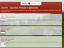 Tablet Screenshot of joomla-apuntes-curso.blogspot.com