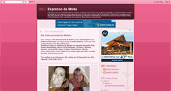 Desktop Screenshot of expressodamoda.blogspot.com