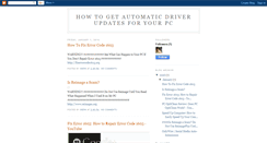 Desktop Screenshot of driversupdated.blogspot.com