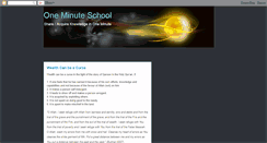 Desktop Screenshot of oneminuteschool.blogspot.com