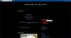 Desktop Screenshot of directoryofoblivion.blogspot.com