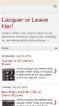 Mobile Screenshot of lacquerorleaveher.blogspot.com