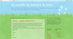 Desktop Screenshot of elmundodelaboresdekitty.blogspot.com