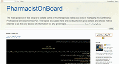 Desktop Screenshot of pharmacistonboard.blogspot.com