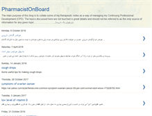 Tablet Screenshot of pharmacistonboard.blogspot.com