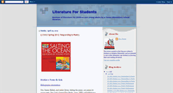 Desktop Screenshot of literatureforstudents.blogspot.com