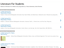 Tablet Screenshot of literatureforstudents.blogspot.com