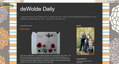 Desktop Screenshot of dewoldedaily.blogspot.com