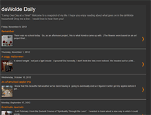 Tablet Screenshot of dewoldedaily.blogspot.com
