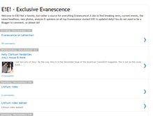 Tablet Screenshot of exclusiveevanescence.blogspot.com