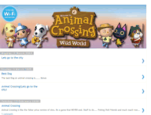 Tablet Screenshot of animalcrossingwildworldtime.blogspot.com