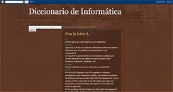 Desktop Screenshot of eldiccionariodeinformatica.blogspot.com