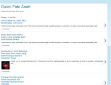Tablet Screenshot of galerifotoaneh.blogspot.com