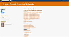 Desktop Screenshot of greek-audiobooks.blogspot.com