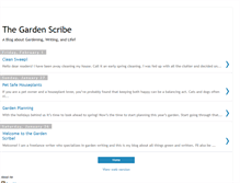 Tablet Screenshot of gardenscribe.blogspot.com