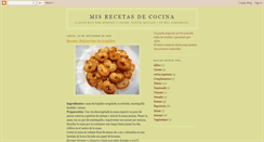 Desktop Screenshot of misrecetascocina.blogspot.com