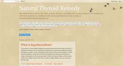 Desktop Screenshot of naturalremediesforthyroid.blogspot.com