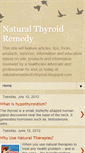 Mobile Screenshot of naturalremediesforthyroid.blogspot.com