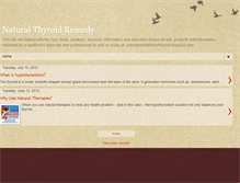 Tablet Screenshot of naturalremediesforthyroid.blogspot.com