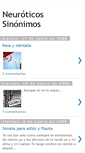 Mobile Screenshot of neuroticossinonimos.blogspot.com