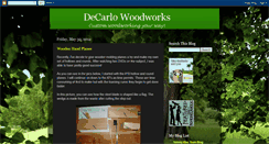 Desktop Screenshot of decarlowoodworks.blogspot.com