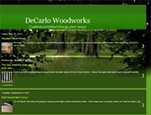 Tablet Screenshot of decarlowoodworks.blogspot.com