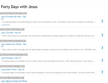 Tablet Screenshot of fortydayswithjesusinlent.blogspot.com