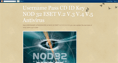 Desktop Screenshot of nod32passkey.blogspot.com