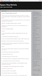 Mobile Screenshot of agapeblogministry.blogspot.com