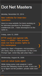 Mobile Screenshot of dotnetmasters.blogspot.com