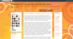 Desktop Screenshot of musingsofawonderingwanderingmind.blogspot.com