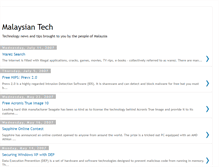 Tablet Screenshot of malaysian-tech.blogspot.com