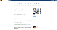 Desktop Screenshot of lowvitaminb12symptoms.blogspot.com