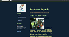 Desktop Screenshot of divierteteleyendo.blogspot.com