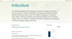 Desktop Screenshot of kriticulture.blogspot.com