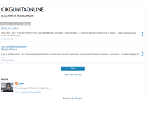 Tablet Screenshot of cikgunitaonline.blogspot.com