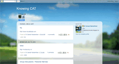 Desktop Screenshot of knowingcat.blogspot.com