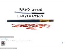 Tablet Screenshot of bradhoweillustration.blogspot.com