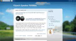 Desktop Screenshot of klipschspeakerreviews.blogspot.com