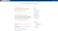 Desktop Screenshot of funnyfemalecomics.blogspot.com